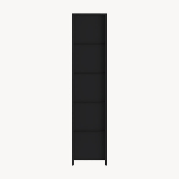 Vitrinenschrank Ostersund 174x40x35 cm Schwarz [en.casa]