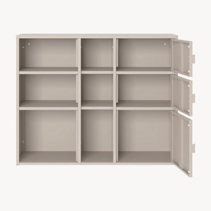 Aktenschrank Kliri Stahl 100x32x81 cm Kamelfarben [en.casa]