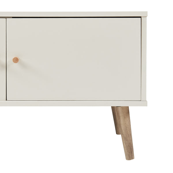 Fernsehschrank Hallevil 150x39x45 cm Hellgrau [en.casa]