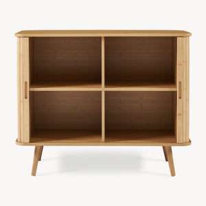 Beistellschrank Nordkapp 100x40x80 cm Bambus [en.casa]