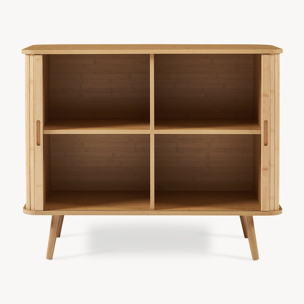 Beistellschrank Nordkapp 100x40x80 cm Bambus [en.casa]