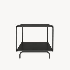 Couchtisch Færder 115x50x45 cm Stahl Schwarz [en.casa]