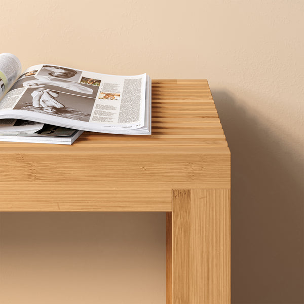 Schuhbank Korjad 90x33x43 cm Bambus [en.casa]