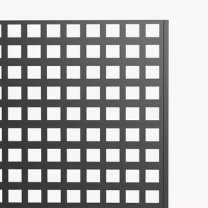 Trennwand Toma mit Blumenkasten Stahl 190x82x38 cm Schwarz [casa.pro]