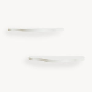 Kinder-Wandregalset 2-tlg. Sirlstalo 57x19x3 cm Weiß [en.casa]