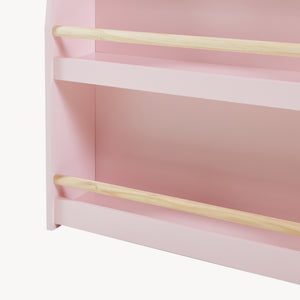 Kinder-Bücherregal Virer 78x60x18 cm Rosa [en.casa]