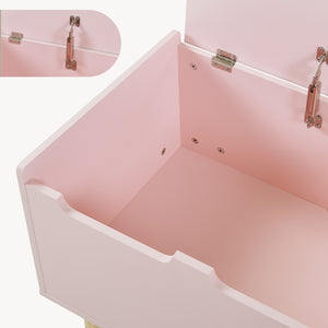 Spielzeugkiste Virer 60x40x45 cm Rosa [en.casa]