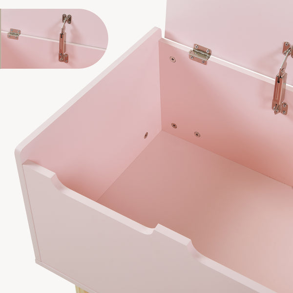Spielzeugkiste Virer 60x40x45 cm Rosa [en.casa]