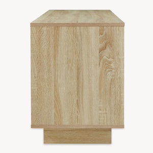 Fernsehschrank Kenta 120x39x52 cm Sonoma-Eicheoptik/Weiß [en.casa]