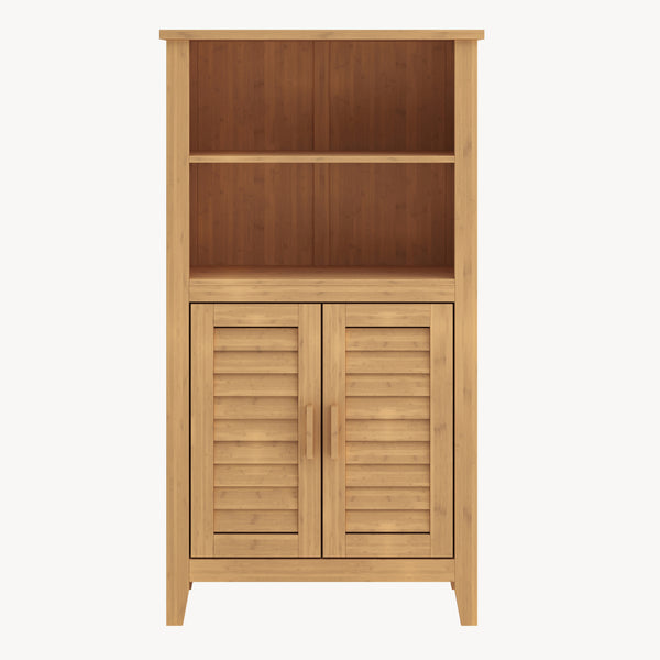 Beistellschrank Rirg 92x50x25 cm Bambus Natur [en.casa]