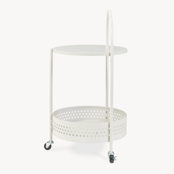 Servierwagen Jässaatka Stahl 76x40 cm Grau [en.casa]