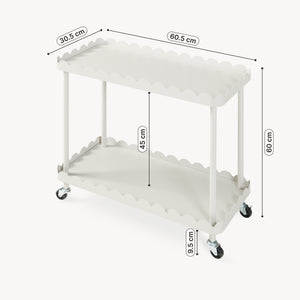 Servierwagen Bolmanralu 60x61x31 cm Grau [en.casa]