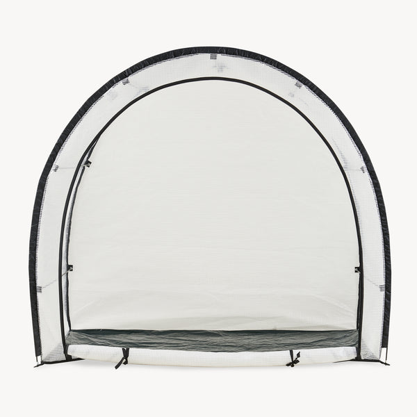 Tomatengewächshaus aus Folie Larshasas 180x80x170 cm Transparent [en.casa]