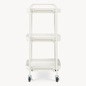 Servierwagen Kelevn 67x33x31 cm Stahl Grau [en.casa]