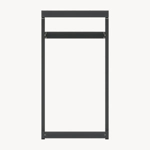 Outdoor Beistelltisch Gaby Stahl 58x40x30 cm Anthrazitgrau [casa.pro]
