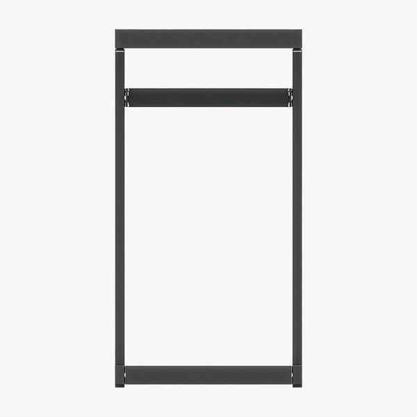 Outdoor Beistelltisch Gaby Stahl 58x40x30 cm Anthrazitgrau [casa.pro]