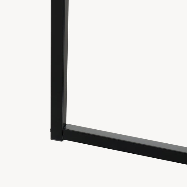 Garderobenständer Norjad 160x80x41 cm Metall Schwarz [en.casa]