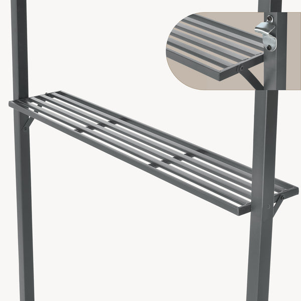 Grillpavillon Parga 250x241x151 cm Dunkelgrau [en.casa]