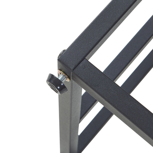 Blumentreppe Ameland Metall Schwarz [en.casa]