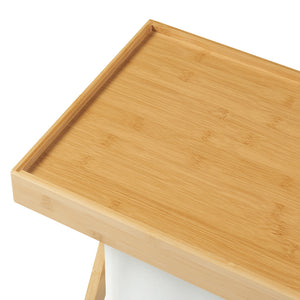 Picknicktisch Hattfjelldal 53x48x32cm Bambus [en.casa]