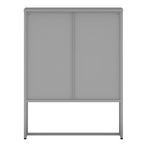 Büroschrank Sund mit 3 Schubladen 105x80x40 cm Grau [en.casa]