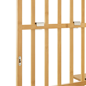 Wandregal Røst 120x80x13cm Bambus [en.casa]