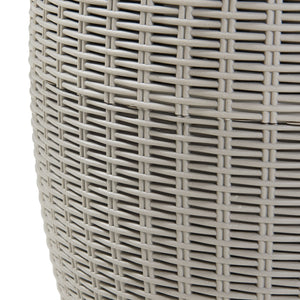 Kühlbox-Hocker Avetrana 44xØ40 cm Hellbraun [casa.pro]