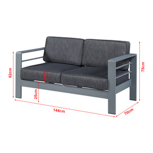 Gartenmöbelset Avise 5-tlg. Aluminium [casa.pro]