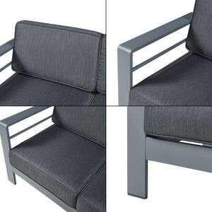 Outdoor-Bank mit Tisch Avise Aluminium [casa.pro]