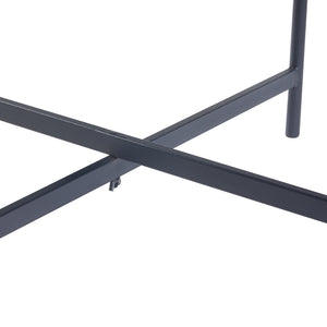 Couchtischset Lier 2-tlg. Glasplatte Schwarz [en.casa]