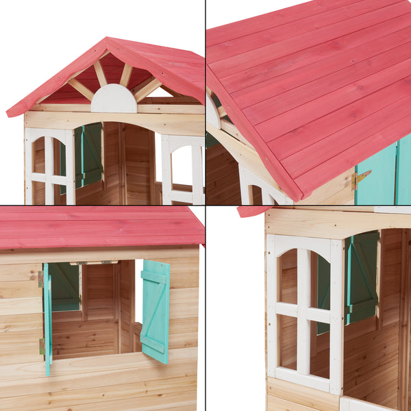 Kinderspielhaus Lulä Spielhütte 130x115x101 cm Holz [casa.pro]