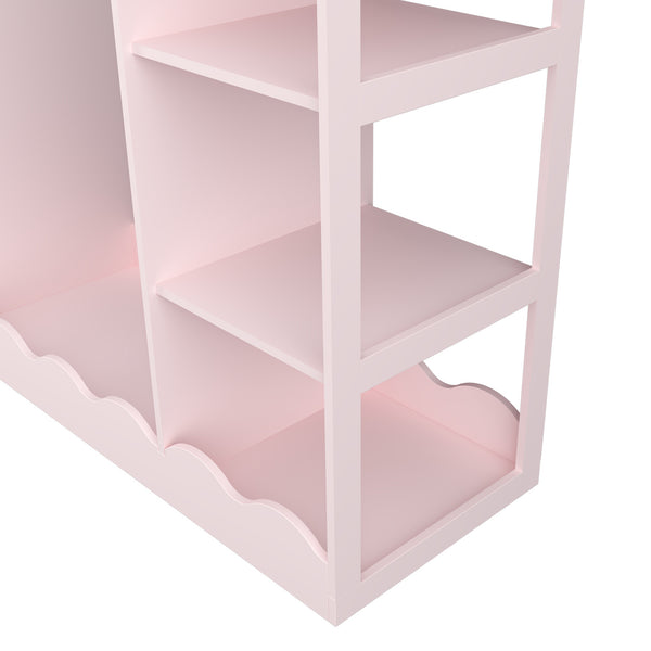Kindergarderobe Vestnes mit Spiegel 100x94x38 cm Cotton Candy [en.casa]
