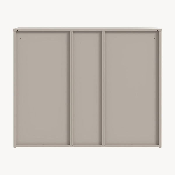 Aktenschrank Kliri Stahl 100x32x81 cm Kamelfarben [en.casa]