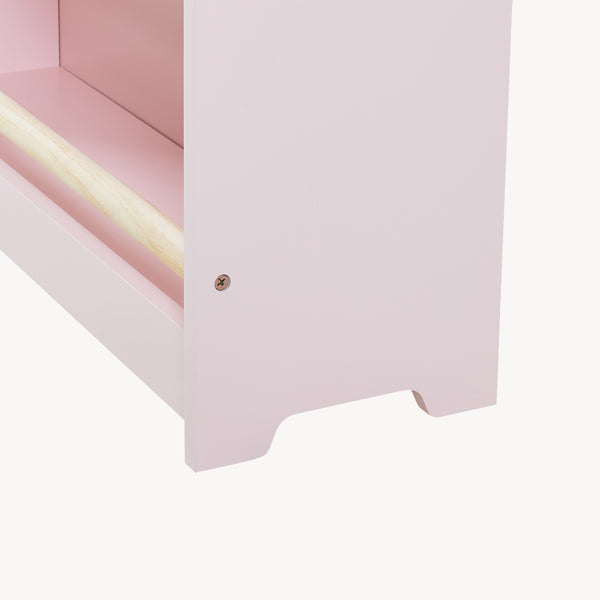 Kinder-Bücherregal Virer 78x60x18 cm Rosa [en.casa]