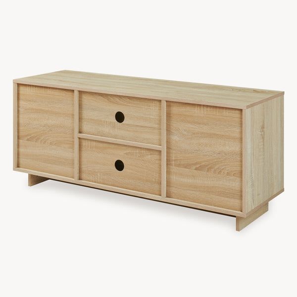 Fernsehschrank Kenta 120x39x52 cm Sonoma-Eicheoptik/Weiß [en.casa]