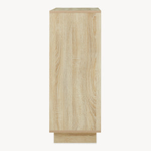 Beistellschrank Kenta 90x60x35 cm Sonoma-Eicheoptik/Weiß [en.casa]