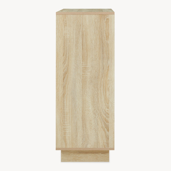 Beistellschrank Kenta 90x60x35 cm Sonoma-Eicheoptik/Weiß [en.casa]
