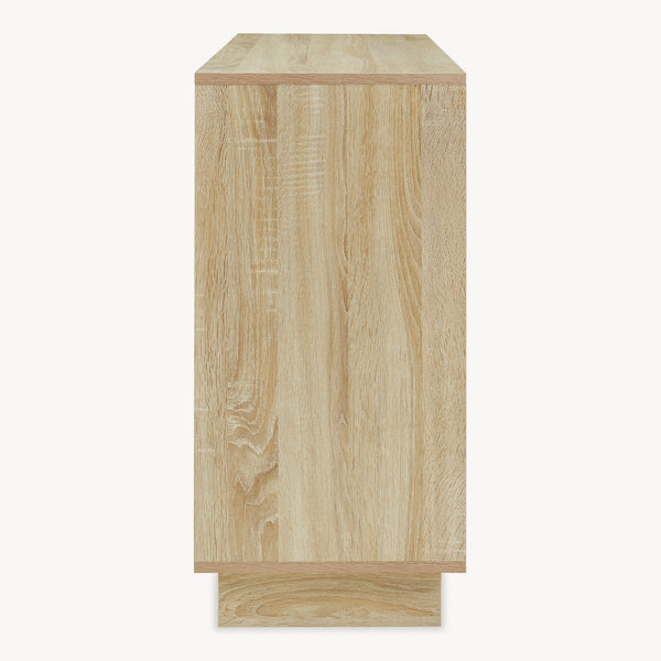 Sideboard Kenta 100x35x72 cm Sonoma-Eicheoptik/Weiß [en.casa]