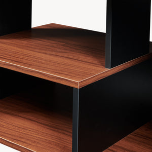 Couchtisch Trond 80x40x42 cm Schwarz/Walnuss [en.casa]
