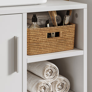 Waschbeckenunterschrank Kulaik 51x60x32 cm Weiß [en.casa]