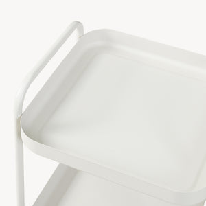 Servierwagen Kelevn 67x33x31 cm Stahl Grau [en.casa]