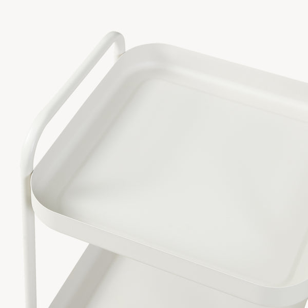 Servierwagen Kelevn 67x33x31 cm Stahl Grau [en.casa]