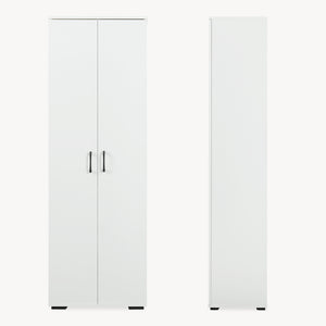 Kleiderschrank Chalvefted 175x60x35 cm Weiß [en.casa]