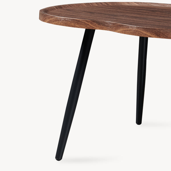 Couchtisch Ken 100 x 60 x 47 cm Walnussoptik [en.casa]