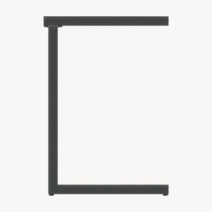 Outdoor Beistelltisch Gaby Stahl 58x40x30 cm Anthrazitgrau [casa.pro]