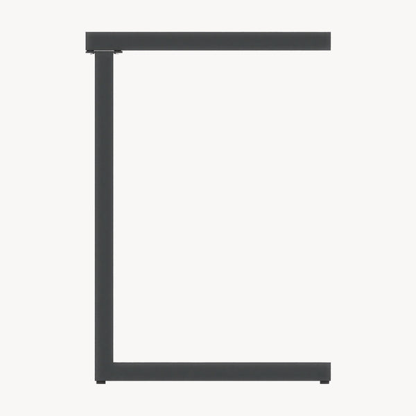 Outdoor Beistelltisch Gaby Stahl 58x40x30 cm Anthrazitgrau [casa.pro]