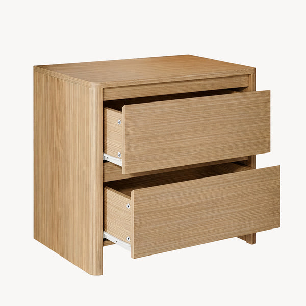 Nachttisch Takranmaa 2er Set 54x60x40 cm Eicheoptik [en.casa]