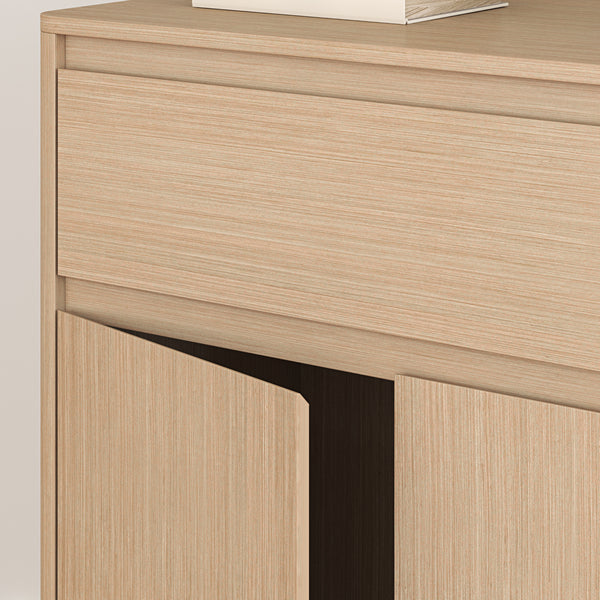 Beistellschrank Takranmaa 88x79x39 cm Eicheoptik [en.casa]