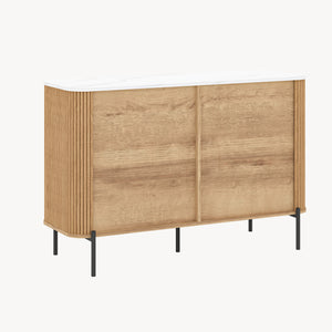 Kommode Kokunse mit 6 Schubladen 120x42x78 cm Eicheoptik [en.casa]