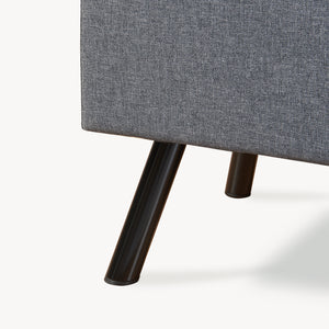 Sitztruhe Malmöhus 110x48x75cm Dunkelgrau [en.casa]